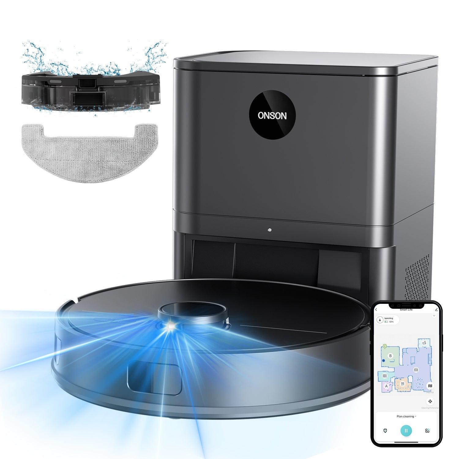 Pametni robot usisivač 3-u-1 – usisava, briše i čisti podove bez napora! - My Store