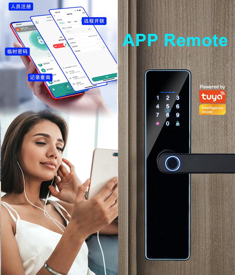 Pametna brava S7 – otisak prsta, šifra, kartica ili ključ - My Store