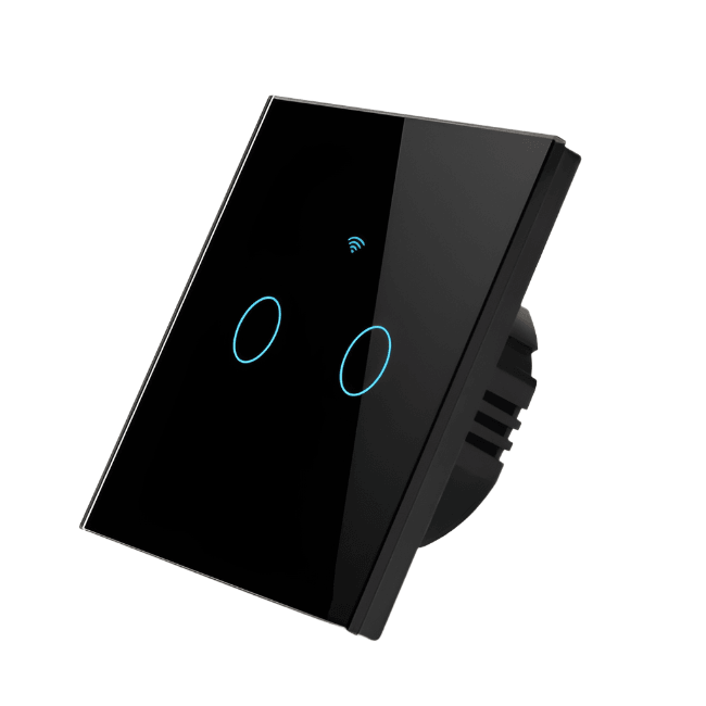 WiFi pametni prekidač za svetlo – Crni - My Store