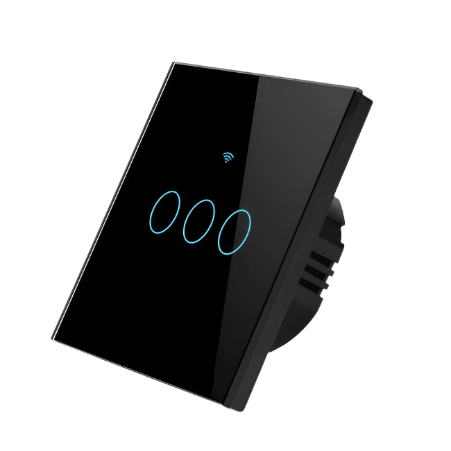 WiFi pametni prekidač za svetlo – Crni - My Store