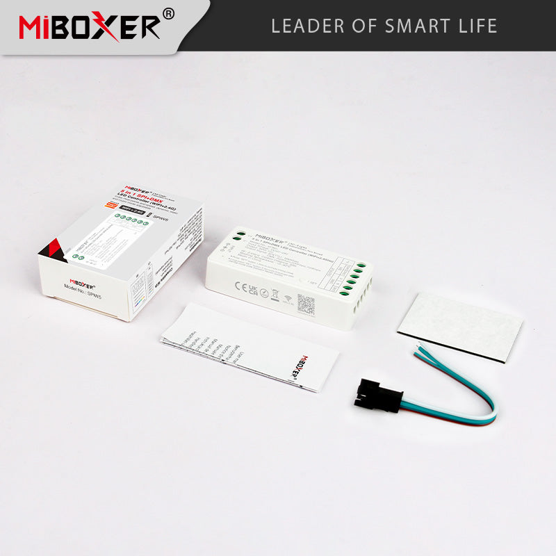 MiBoxer SPIW5 WiFi RF DMX 5u1 LED kontroler za SPI i analogne trake | Smart Home