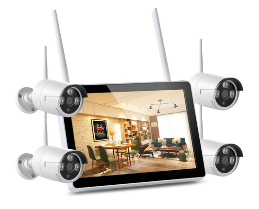 Bežični NVR komplet sa monitorom – 4 kamere Full HD 2MP - My Store