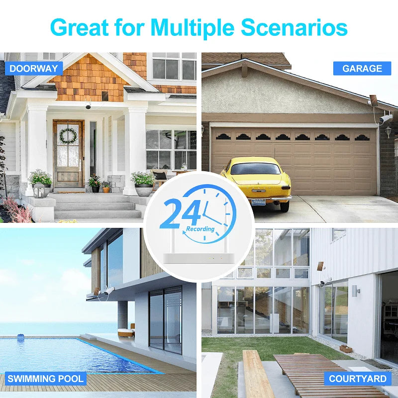 Solarni komplet video nadzor sa monitorom – 4 bežične kamere 4MP - My Store