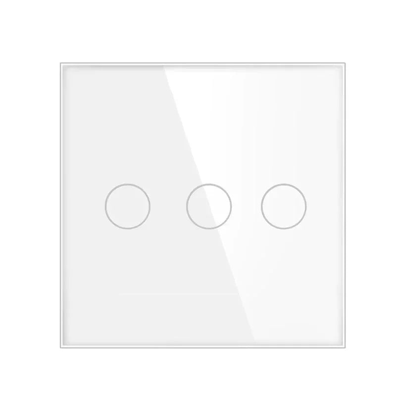 Beli stakleni prekidač na dodir – elegantni prekidač za svjetlo