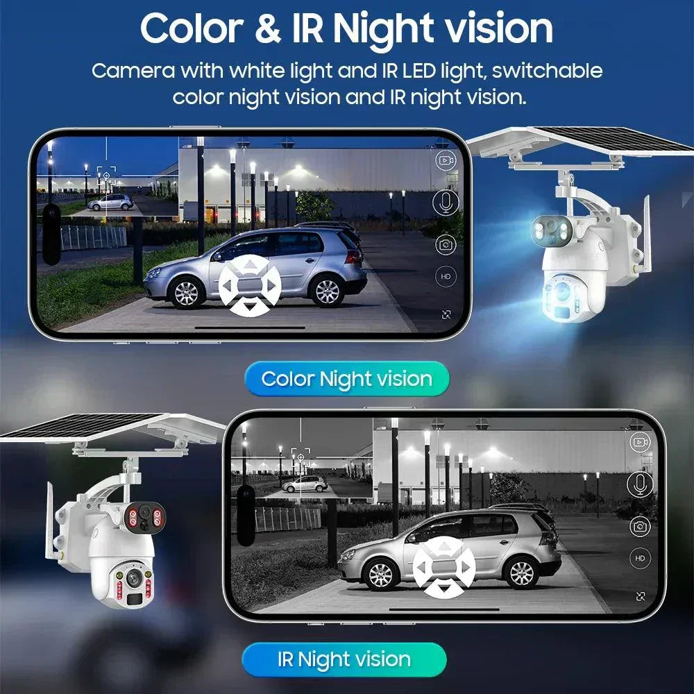 Solarna PTZ kamera 8MP – bežični video nadzor (WiFi/4G) sa 50× zoom