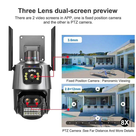 9MP WiFi kamera sa AI praćenjem — 8x zoom i noćni vid