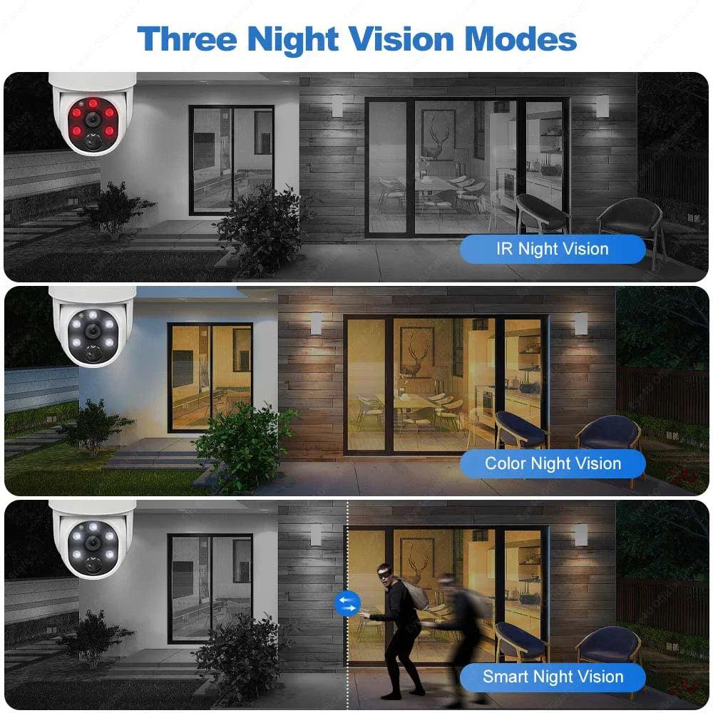 PTZ WiFi solarna kamera 4MP – kompletan bežični video nadzor sa monitorom - My Store