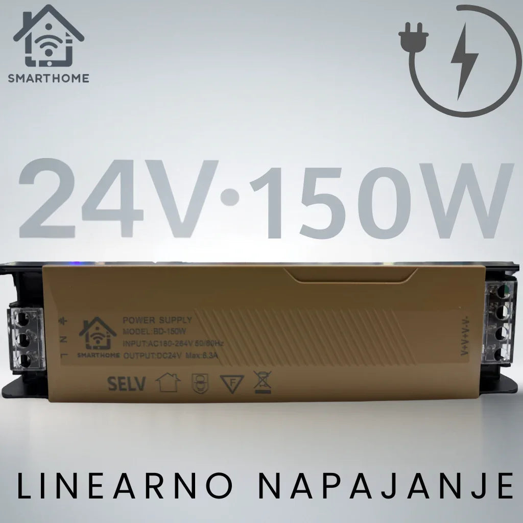 Linearno napajanje 24V 150W za LED trake