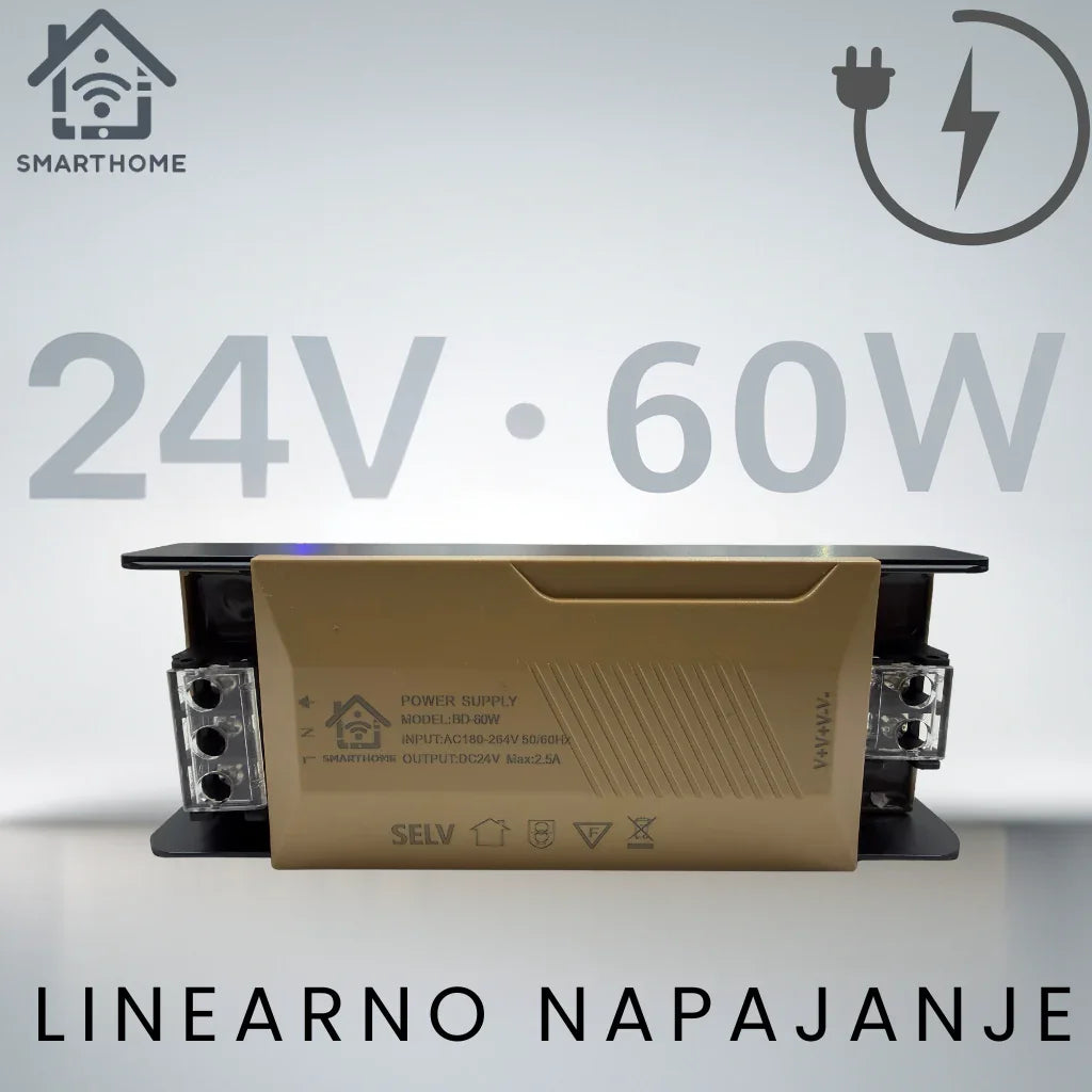 Linearno napajanje 24V 60W za LED traku