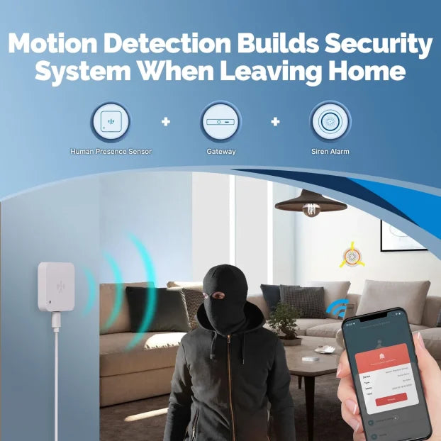 Tuya WiFi senzor prisustva – detektor pokreta i svetla (USB 5V)