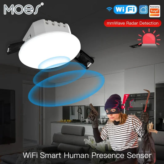 ZigBee mmWave senzor prisustva – plafonski radar detektor (Tuya)