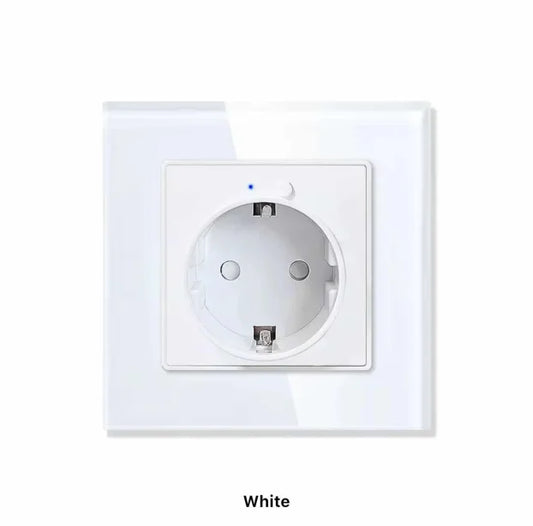 Pametna WiFi zidna utičnica stakleni panel