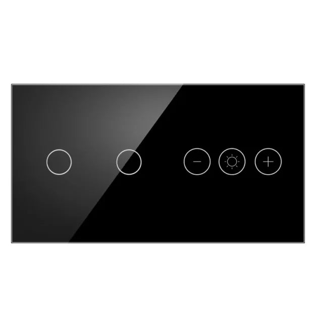 Modularni dimer prekidač stakleni panel