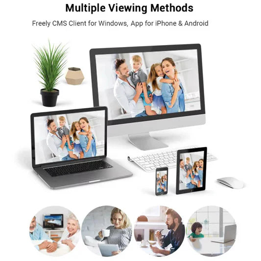 Komplet video nadzor sa monitorom – 4 PoE kamere 8MP - My Store