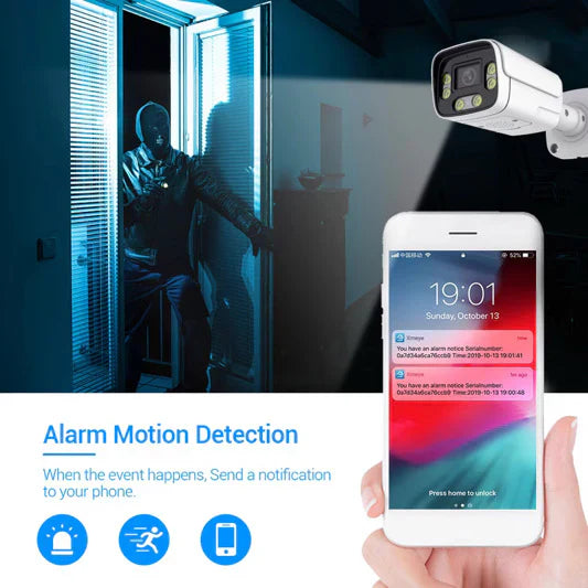 Komplet video nadzor sa monitorom – 4 PoE kamere 8MP - My Store