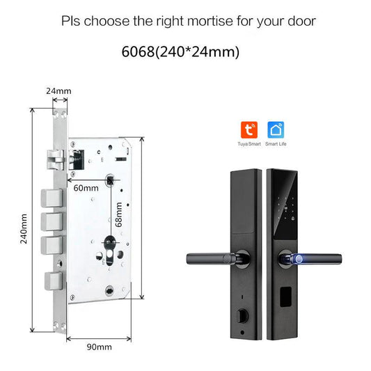 Pametna brava S5 – otisak, šifra, kartica, ključ - My Store