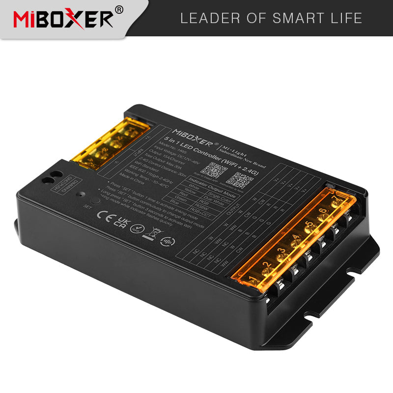 MiBoxer HW5 WiFi RF LED kontroler 5u1 RGB RGBW CCT | Smart Home