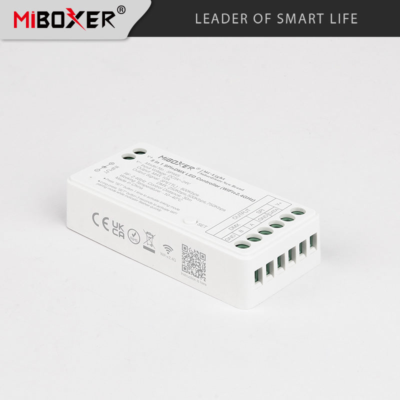 MiBoxer SPIW5 WiFi RF DMX 5u1 LED kontroler za SPI i analogne trake | Smart Home