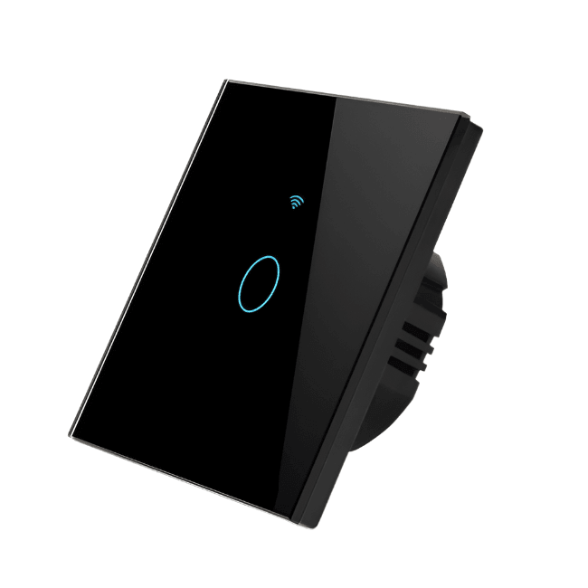 WiFi pametni prekidač za svetlo – Crni - My Store