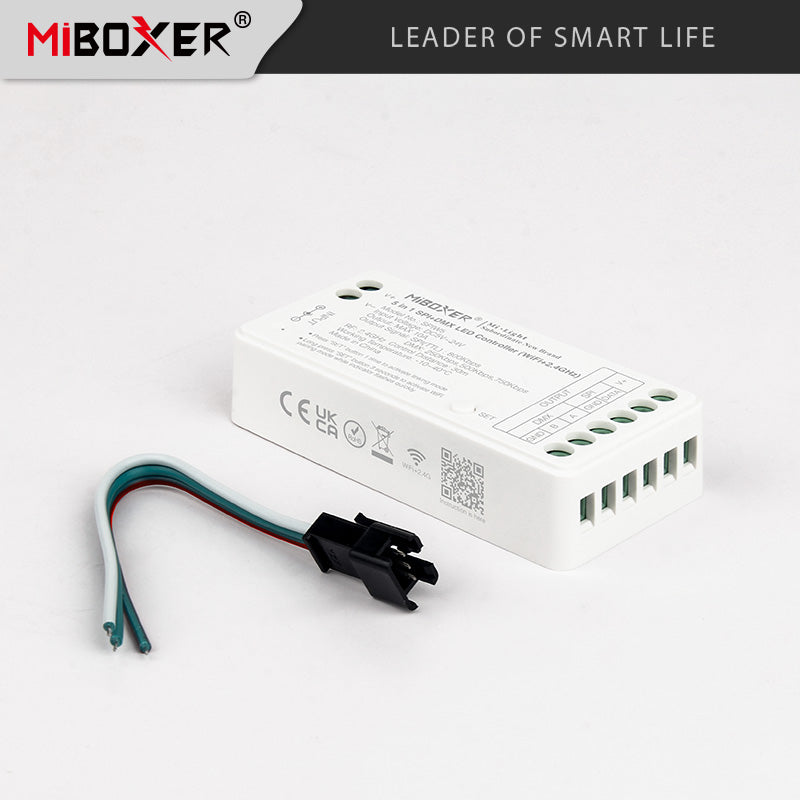 MiBoxer SPIW5 WiFi RF DMX 5u1 LED kontroler za SPI i analogne trake | Smart Home