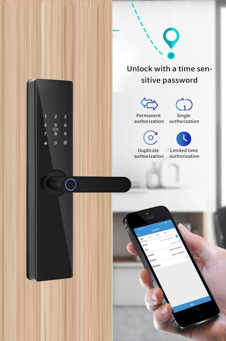 Pametna brava S10 – otključavanje otiskom, šifrom, karticom i ključem - My Store