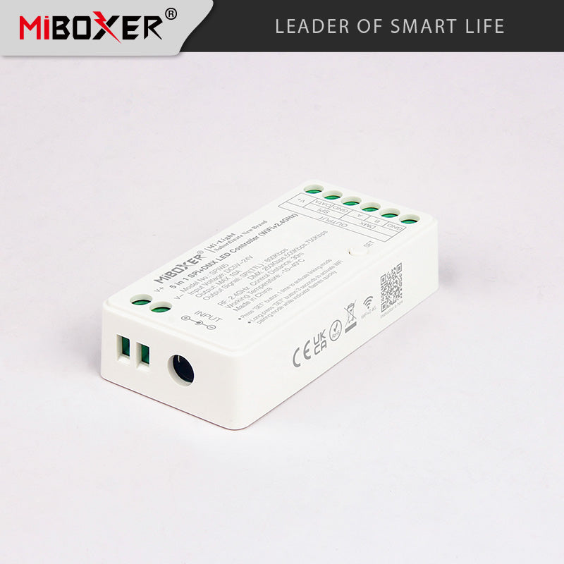 MiBoxer SPIW5 WiFi RF DMX 5u1 LED kontroler za SPI i analogne trake | Smart Home
