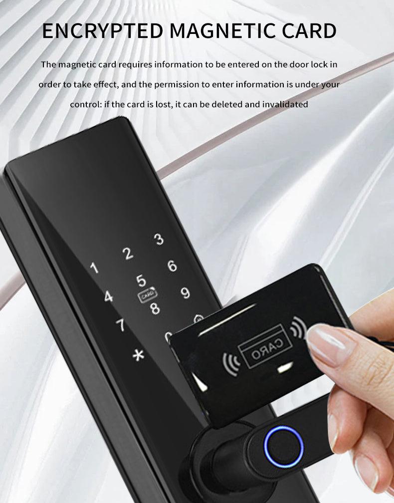 Pametna brava S10 – otključavanje otiskom, šifrom, karticom i ključem - My Store