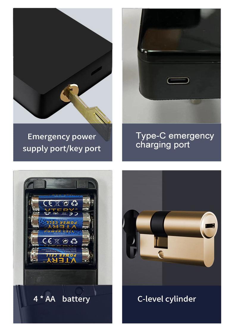 Pametna brava S10 – otključavanje otiskom, šifrom, karticom i ključem - My Store