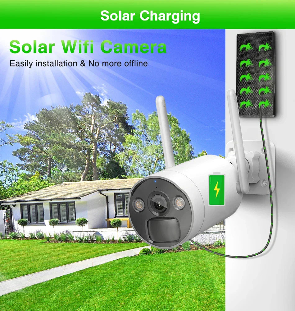 Solarni komplet video nadzor sa monitorom – 4 bežične kamere 4MP - My Store