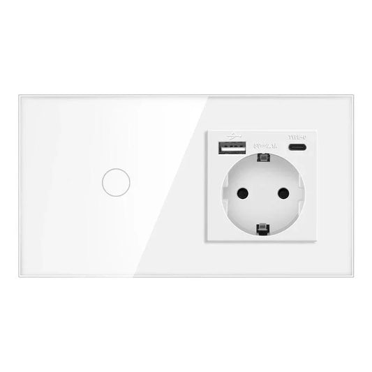 Modularna Zidna Utičnica sa Jednim WIFI Prekidačem - Smart Home