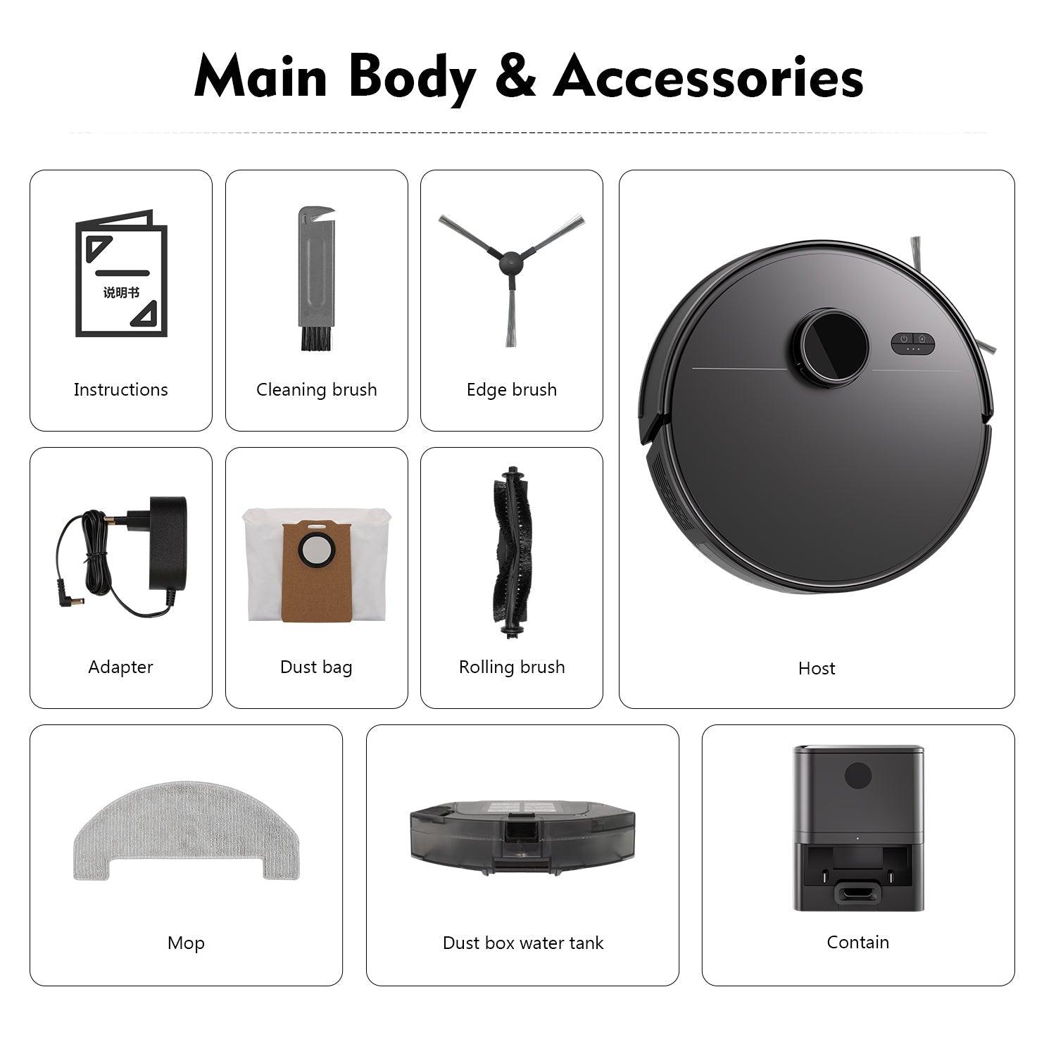 Pametni robot usisivač 3-u-1 – usisava, briše i čisti podove bez napora! - My Store