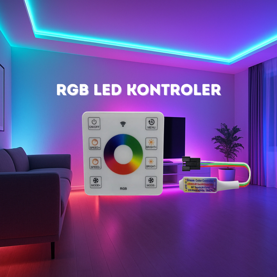 RGB LED kontroler WS2812B / WS2811 – RF daljinski na dodir za adresabilne trake - My Store