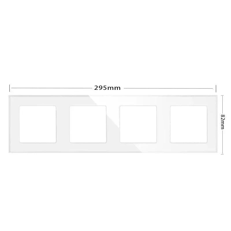 Stakleni panel do 4 modula – Moderan okvir za pametne i standardne module - My Store