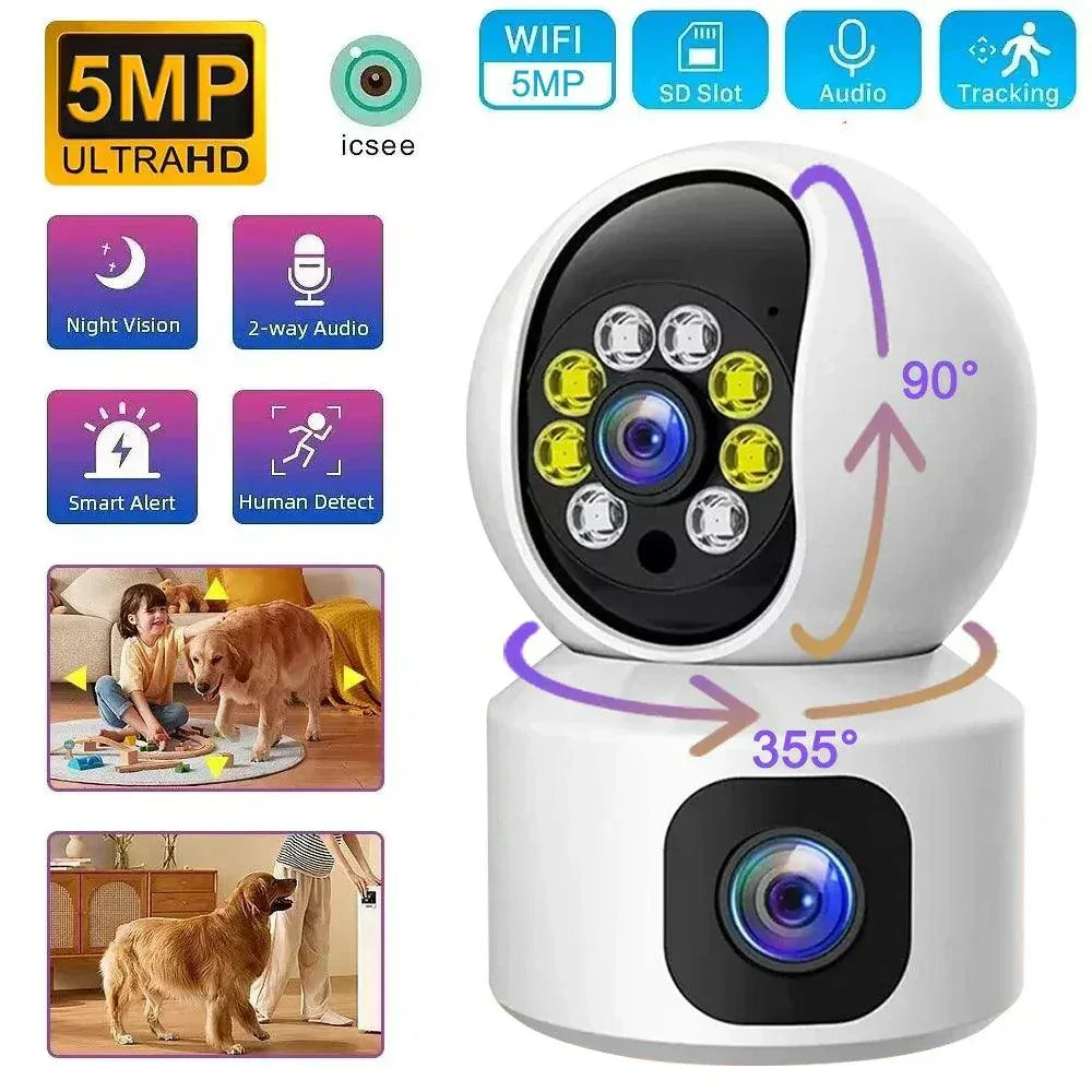 Baby kamera 5MP — prati svaki pokret dok beba spava (AI praćenje) - My Store