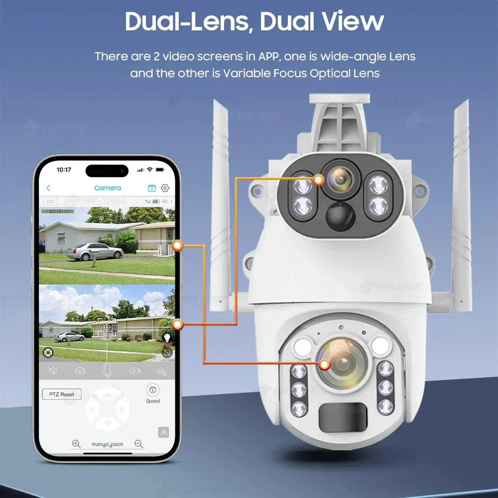 Solarna PTZ kamera 8MP – bežični video nadzor (WiFi/4G) sa 50× zoom - My Store