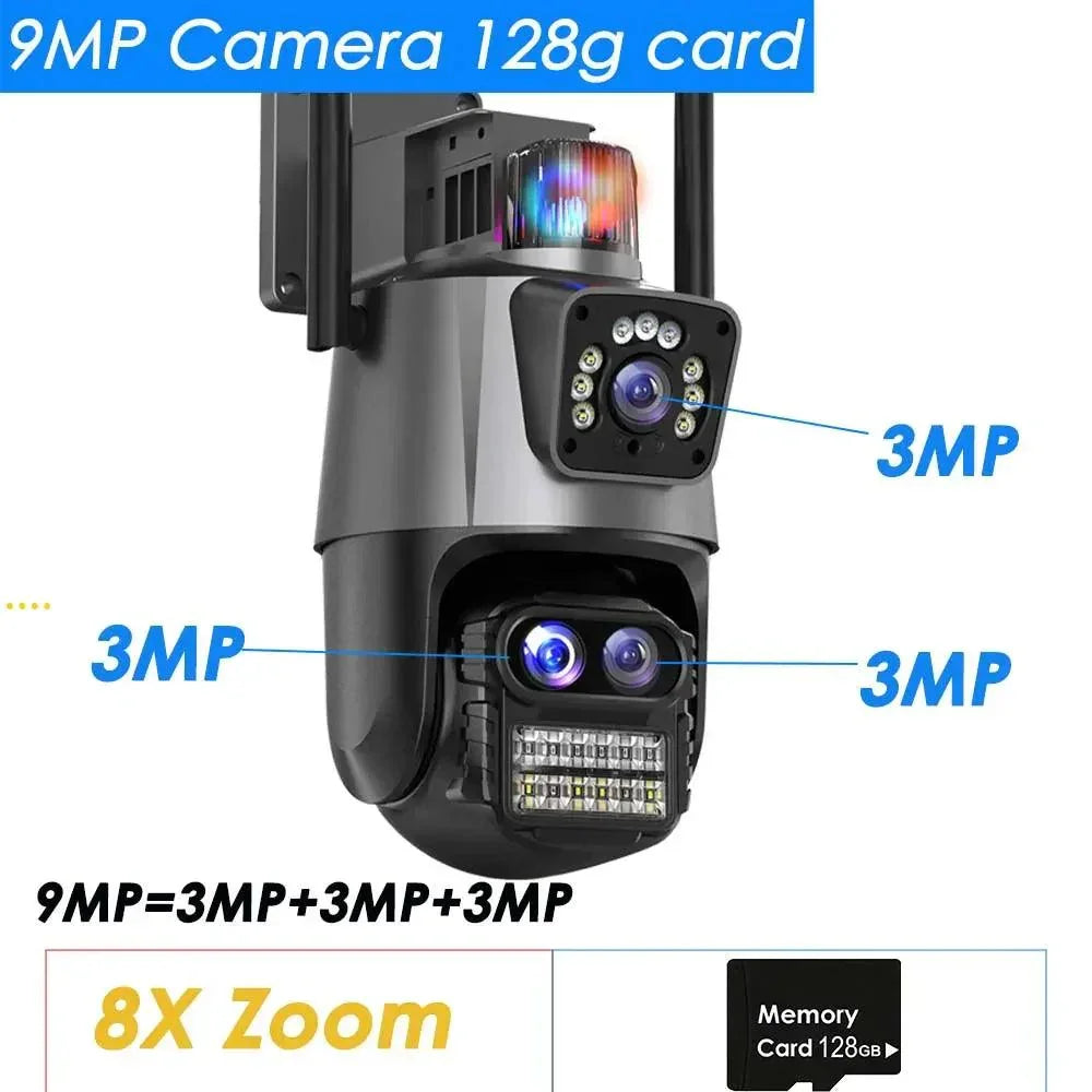 9MP WiFi kamera sa AI praćenjem — 8x zoom i noćni vid - My Store