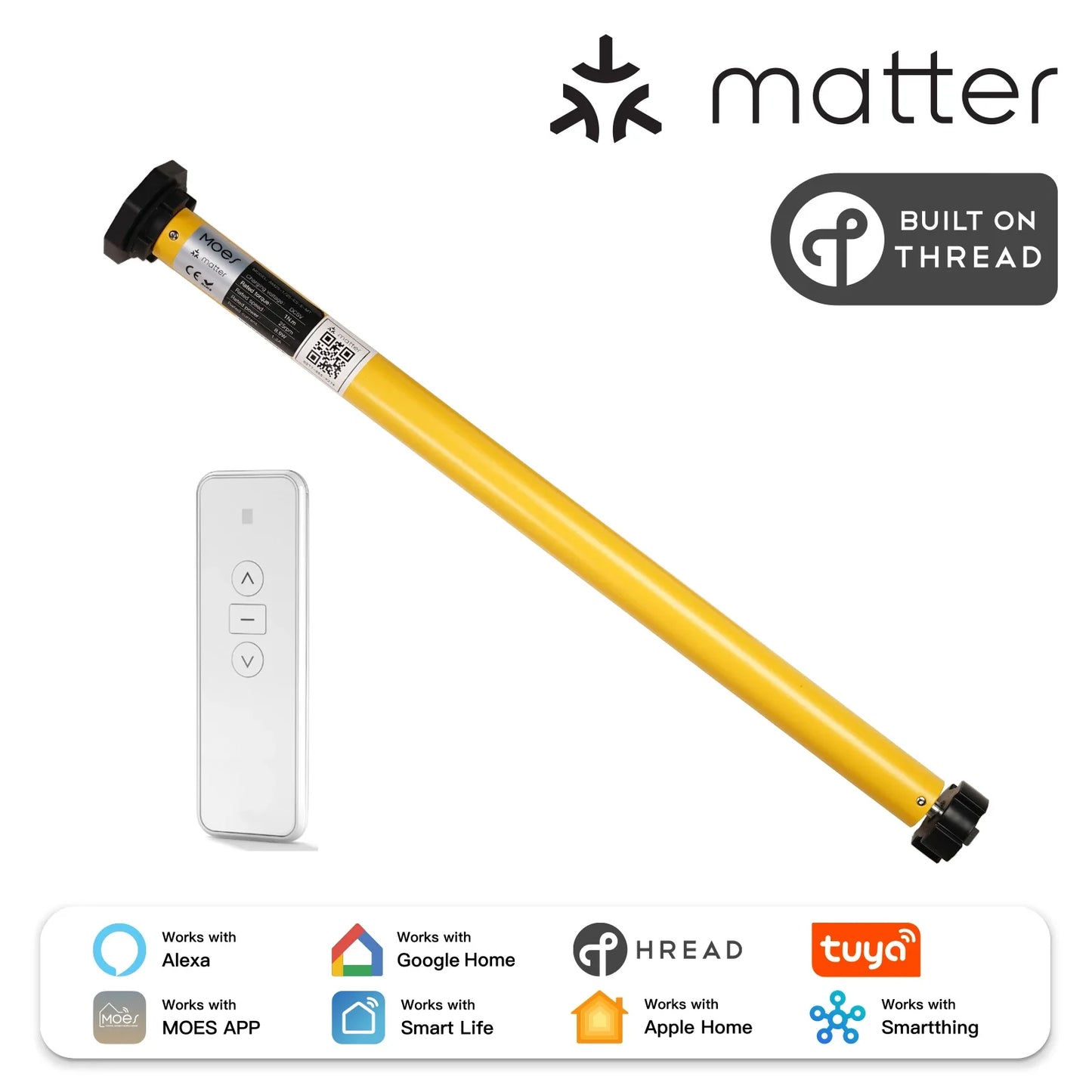 Matter over Thread motor za roletne 38mm | Alexa Google Home HomeKit