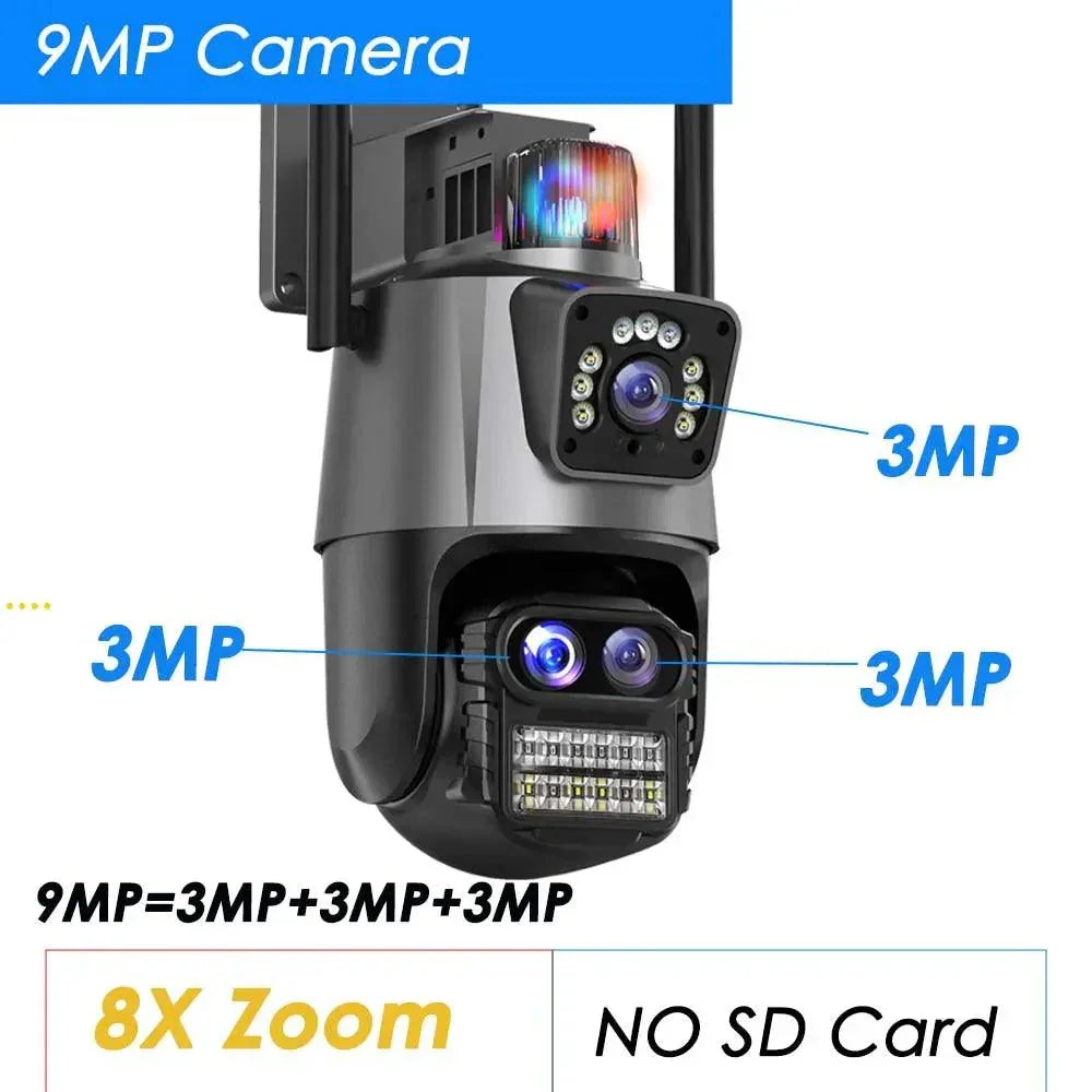 9MP WiFi kamera sa AI praćenjem — 8x zoom i noćni vid - My Store