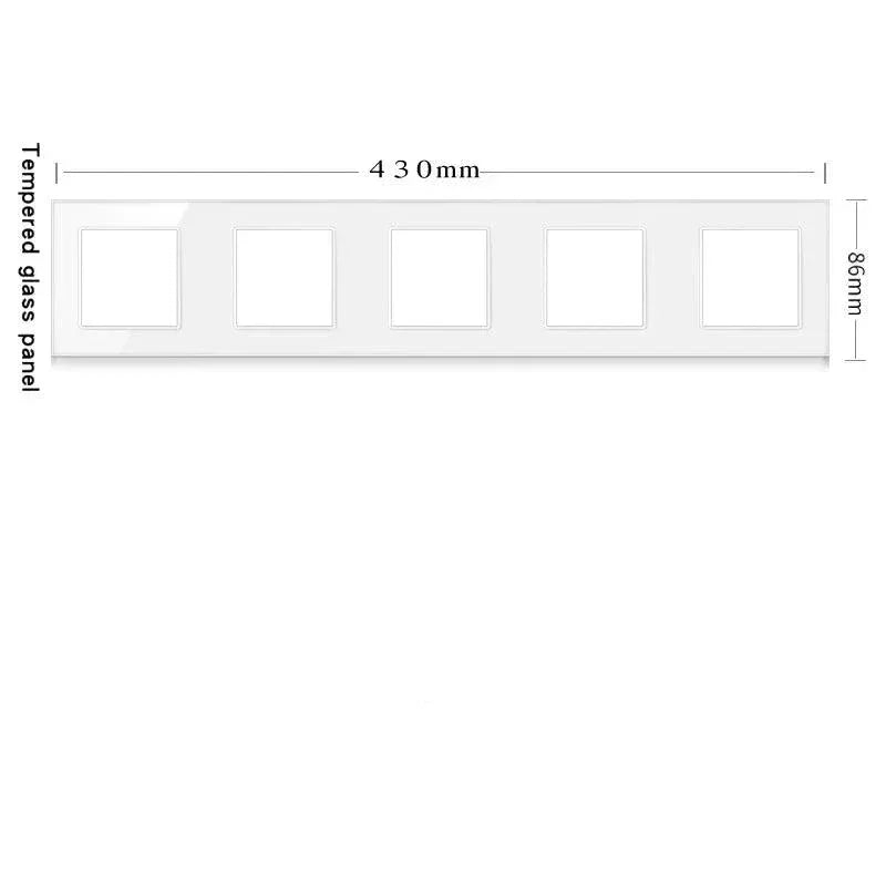 Stakleni panel do 5 modula – Moderan okvir za pametne i standardne module - My Store