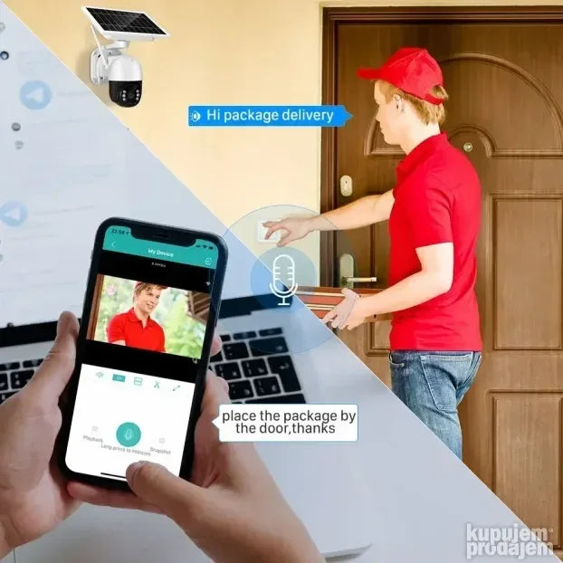 Solarna sigurnosna kamera C315 – 2MP WiFi PTZ nadzor - My Store