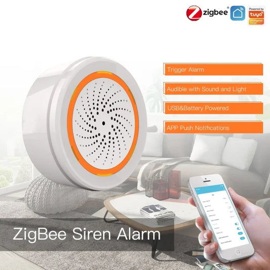ZigBee pametna sirena zvučni i svetlosni alarm 90dB
