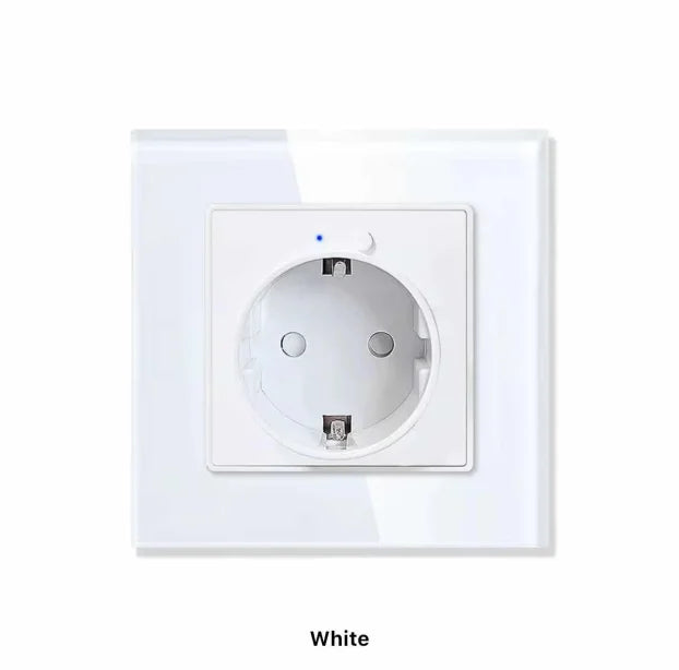 Pametna WiFi zidna utičnica stakleni panel