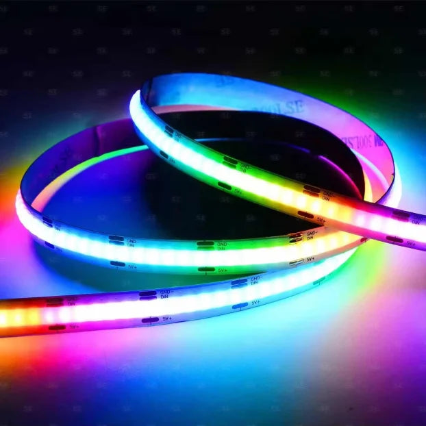 LED komplet RGB+CCT IC adresabilna traka 5 m + MiBoxer SPIW5 + napajanje 200W