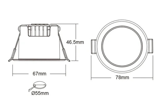 MiBoxer HPS1-RF 24GHz radarski senzor prisustva za LED rasvetu