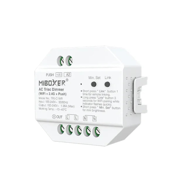 MiBoxer TRI-C1WR pametni Triac dimer za sijalice 220V