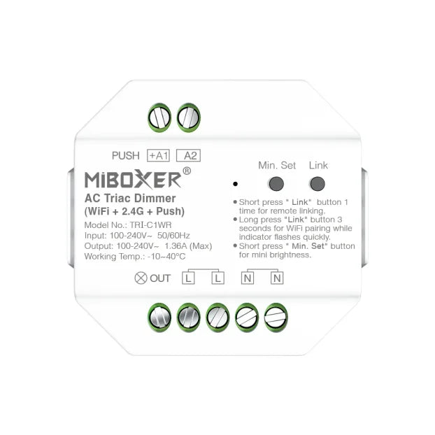 MiBoxer TRI-C1WR pametni Triac dimer za sijalice 220V