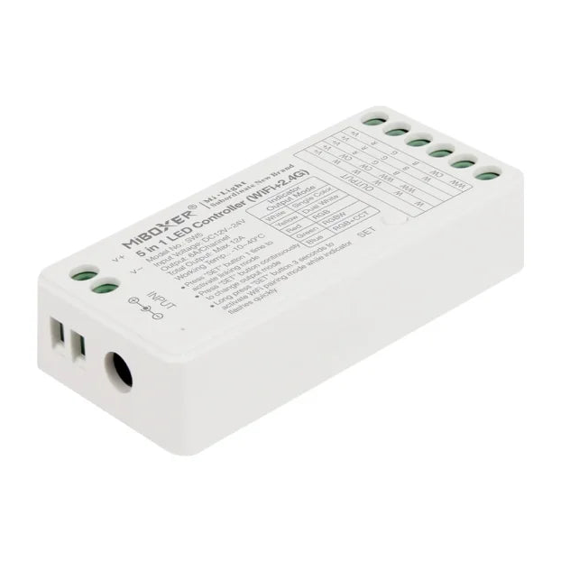 MiBoxer SW5 5-u-1 WiFi + RF LED kontroler za sve tipove traka