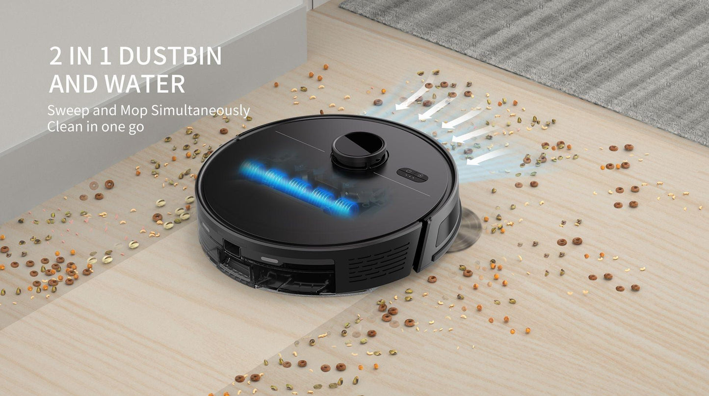 Pametni robot usisivač 3-u-1 – usisava, briše i čisti podove bez napora! - My Store