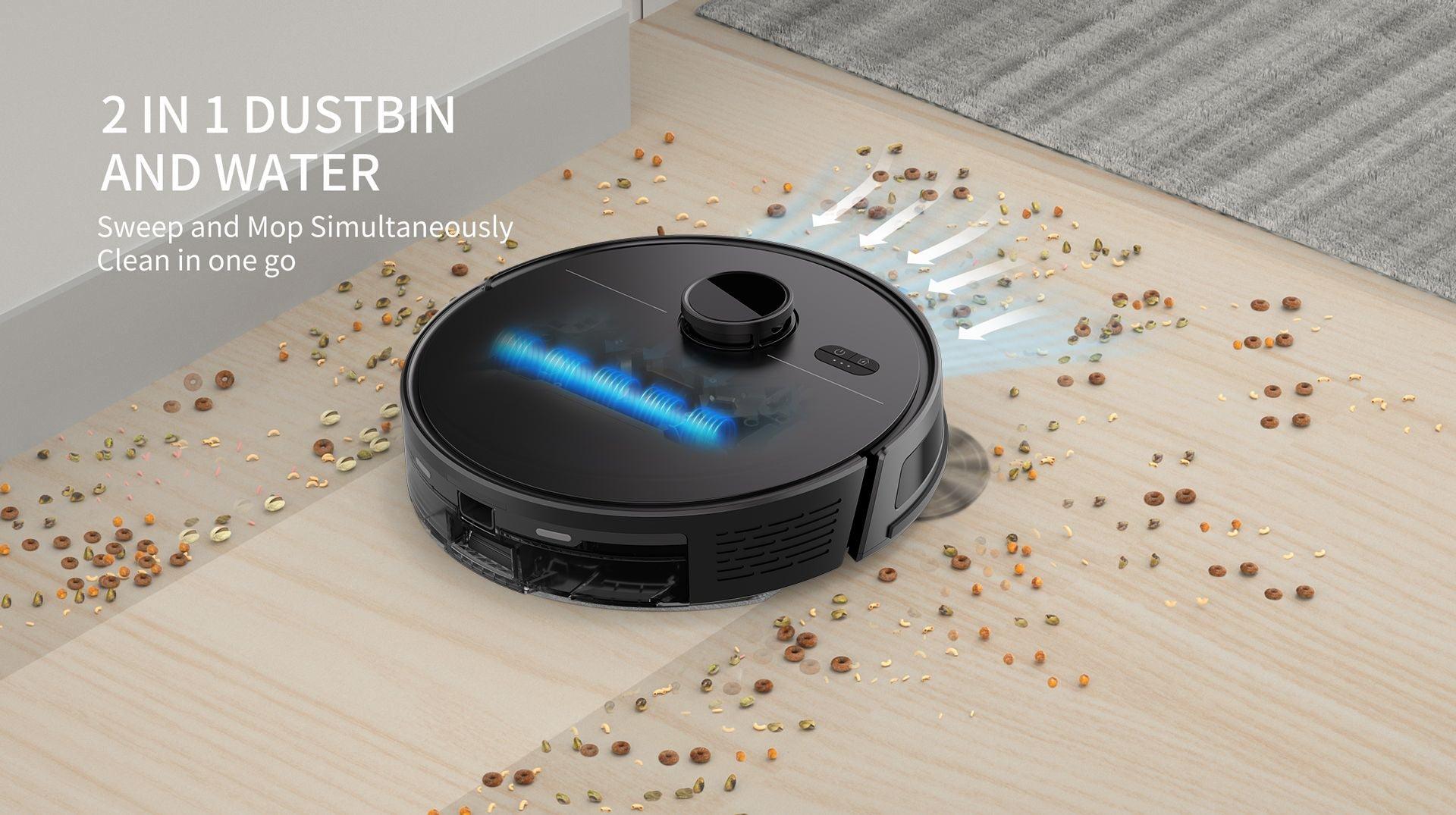 Pametni robot usisivač 3-u-1 – usisava, briše i čisti podove bez napora! - My Store