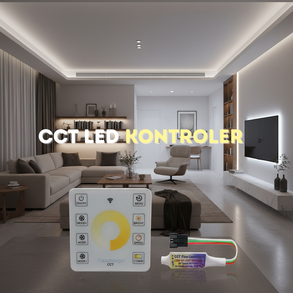 CCT LED kontroler – RF daljinski na dodir za LED trake 5–24V sa efektom tekućeg svetla - My Store